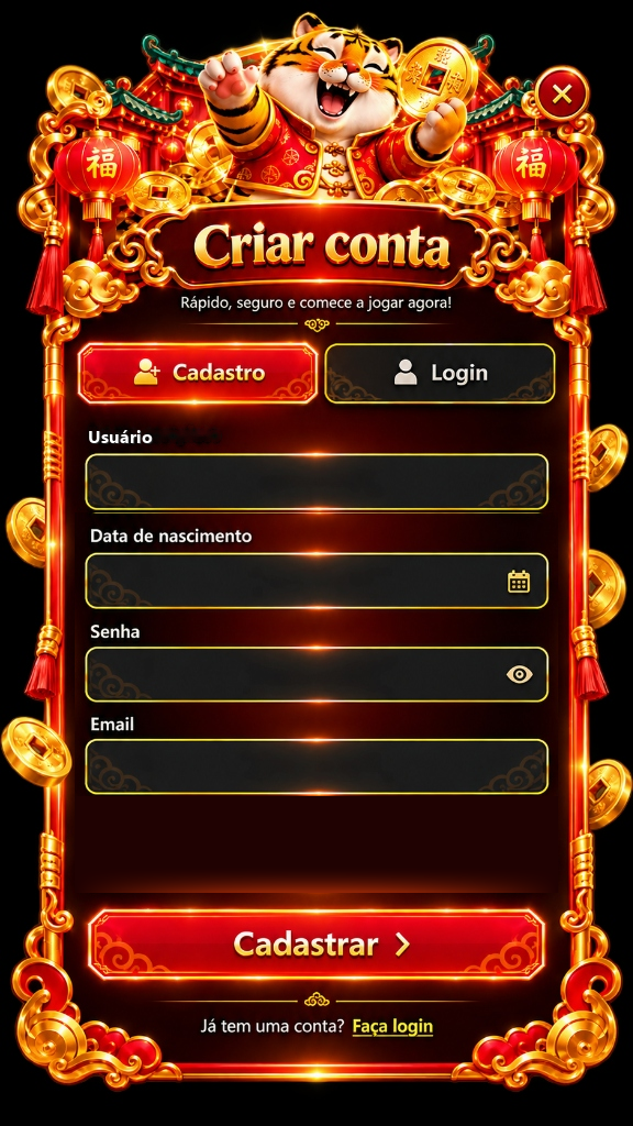 Cadastro Tigre da Sorte
